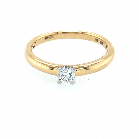 Gouden ring met diamant ref. 14184