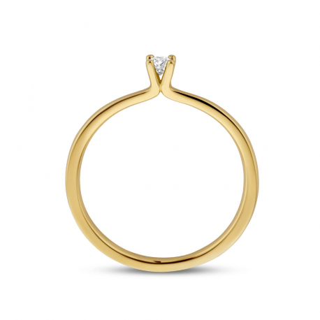 Gouden ring met 0.10 crt diamant ref. 930100811200012