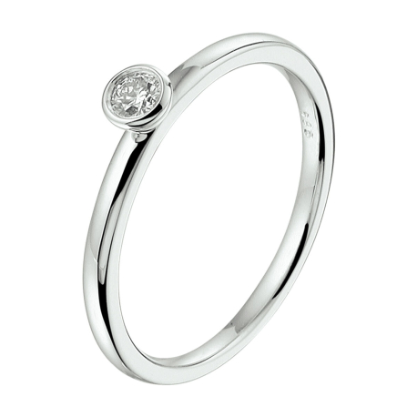 Witgouden ring met diamant ref. 15753