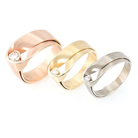 Geelgouden ring met diamant ref. 930101351100012