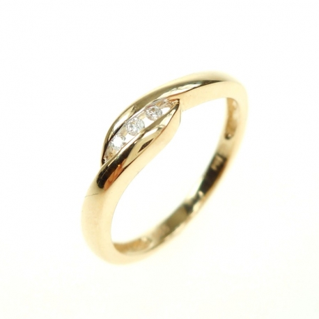 Geelgouden ring met diamant ref. 14211