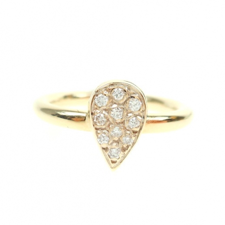 Gouden ring met diamant ref 11595