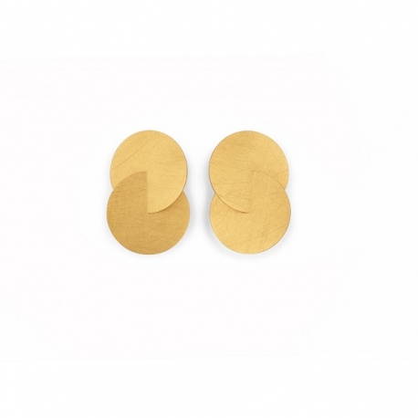 Verguld zilveren oorstekers ref. 9631