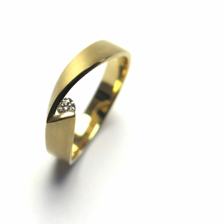 Geelgouden ring met diamant ref. 7765
