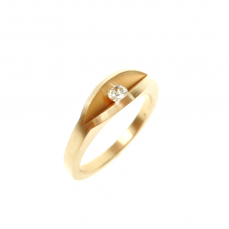 Gouden ring met diamant ref. 12750