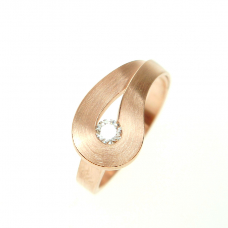 Gouden ring met diamant ref. 12753
