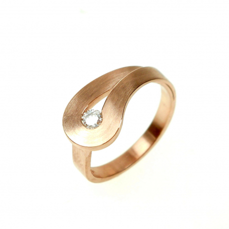Gouden ring met diamant ref. 12753