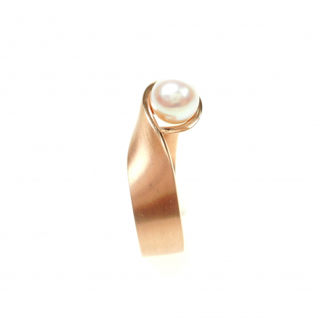 Gouden ring met parel ref. 12952