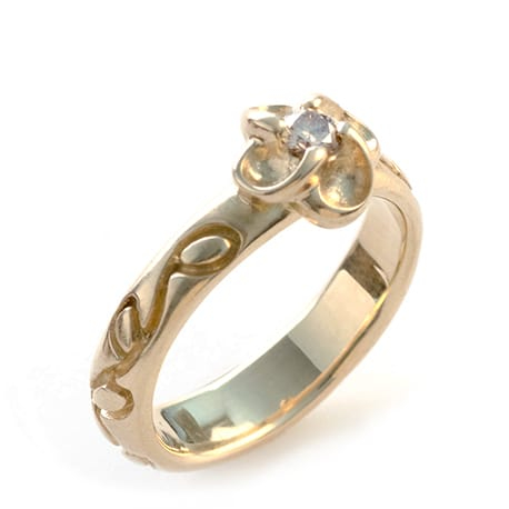 Handgemaakte gouden ring ref. 13488