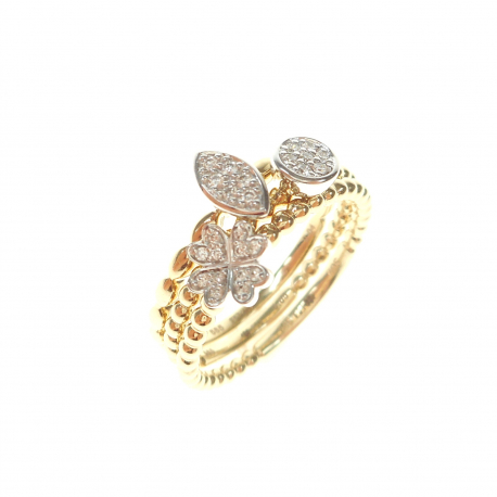 Gouden ring met diamanten ref.11284