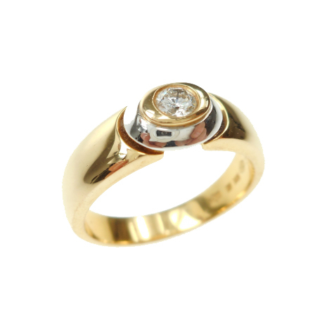 Gouden ring met diamant ref. 12313
