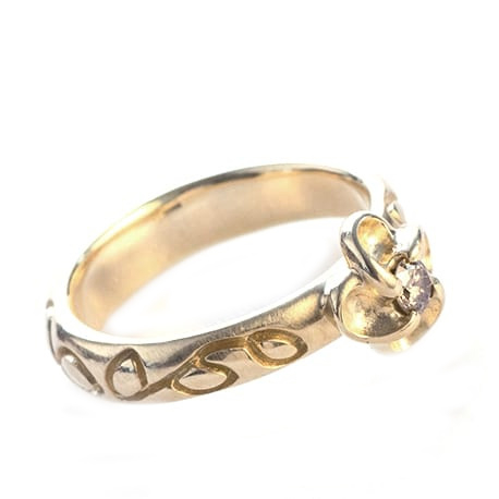 Handgemaakte gouden ring ref. 13488
