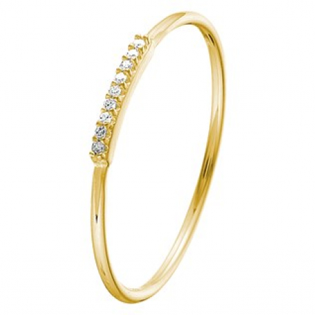 Geelgouden ring met diamant ref. 15166