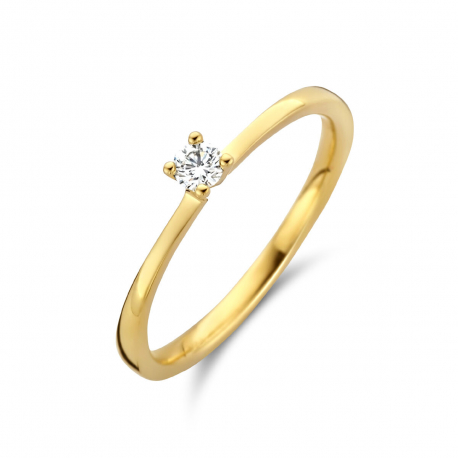 Gouden ring met 0.10 crt diamant ref. 15541