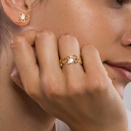 Gouden ring met diamant ref. 14591