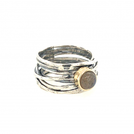 Zilveren ring met labradoriet ref. 15217