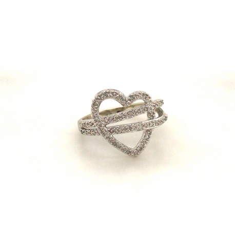 Vintage ring met diamant ref. 15674