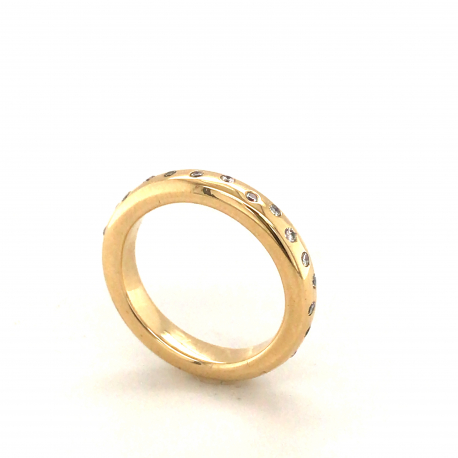 Vintage gouden ring met diamant ref. 15670