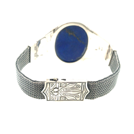 Vintage zilveren armband met lapis lazuli ref. 16048