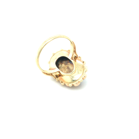 Vintage gouden ring met granaat ref. 16096