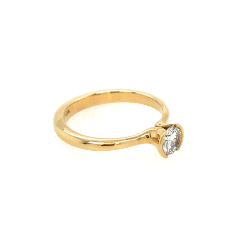 Gouden ring met diamant ref. 930100370900012