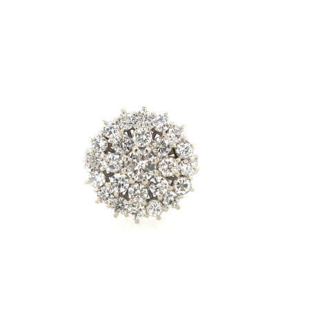 Vintage witgouden ring met diamant ref. 940100550400012