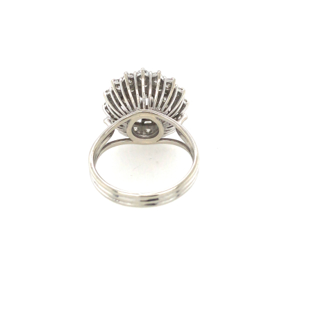 Vintage witgouden ring met diamant ref. 940100550400012
