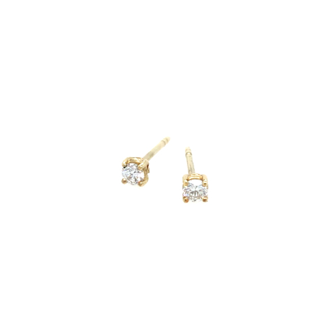 Gouden oorstekers met diamant ref. 51