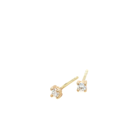 Gouden oorstekers met diamant ref. 52