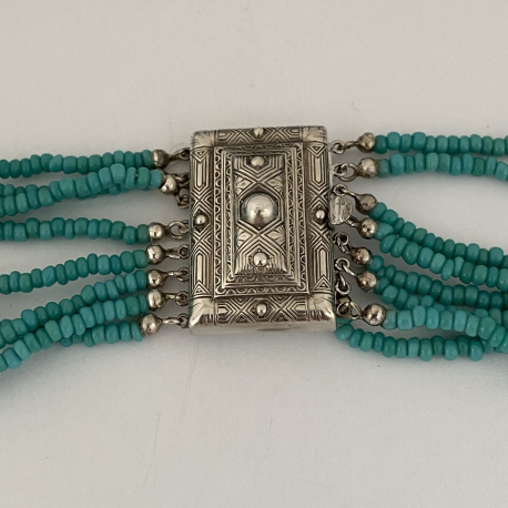 Vintage ketting met turquoise ref. V10