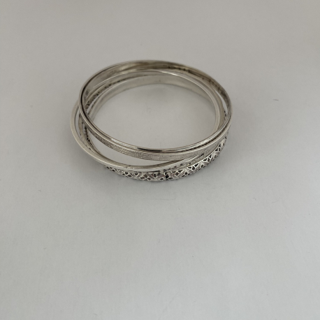 Set van zilveren armbanden ref. V12